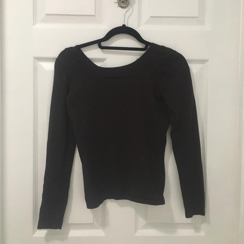INC SWEATER DARK BROWN